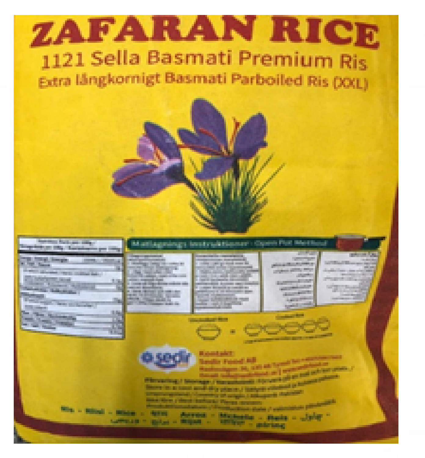 ZAFARAN SELLA  BASMATI  RICE